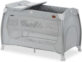 Hauck Select Premium Reisebett mit Aufsatz Play N Relax Center Quilted Grey