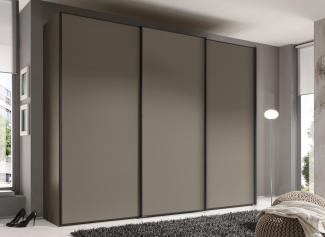 Staud Schwebetürenschrank, Holzwerkstoff, Mocca, Basic, 222cm / 280cm / 68 cm (H/B/T)