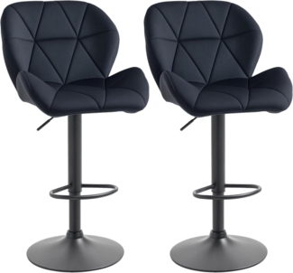 HOMCOM Barhocker Barhocker 2-er Set, Verstellbare Sitzhöhe