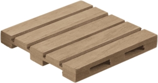 Naturfarbene Holz-Untersetzer, Palette