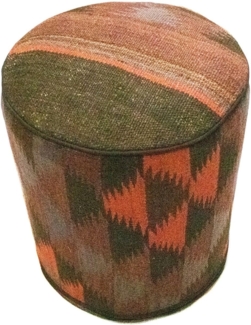 Sonderform,XS / 80 cm Ø Rund & kleiner,Mehrfarbig,Patchwork,Schurwolle,Afghanistan