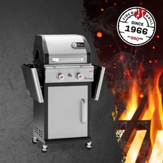 Landmann Gasgrill, Triton PTS 2.0, Stahl silber, 121,5 x 57 x 123 cm