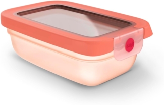 Emsa Frischhaltedose oneClick, Polyprophylen (PP), (1-tlg), verschlossen mit nur 1 x Klick, 100% dicht, made in Germany