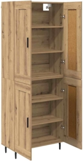 vidaXL Highboard 2 pcs Artisan-Eiche Holzwerkstoff 3415948