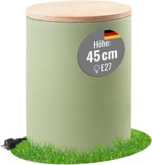 Leuchttisch Hocker Shining Drum Beistelltisch (mint E27)