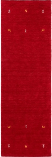 carpetfine Wollteppich Gabbeh Uni, rechteckig, Höhe: 15 mm, reine Wolle, handgewebt, Gabbeh Loom Tiermotiv, auch als Läufer