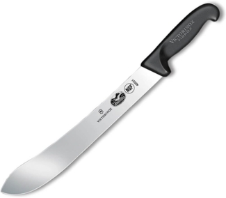 Victorinox Küchenmesser Schlachtmesser Fibrox schwarz Länge: 31 cm, 5. 7403. 31