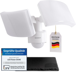Maxkomfort LED Flutlichtstrahler SUN3200, LED fest integriert, 4000K, Neutralweiß, Außenstrahler