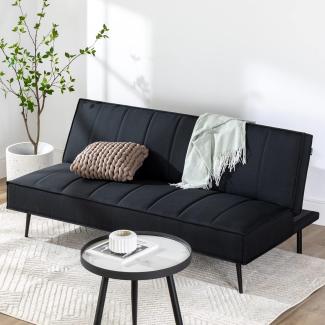 Zinus Quinn Schlafsofa 96x168 cm - Klappschlafsofa - Geeignet für Zimmer und kompakte Räume - Schwarz