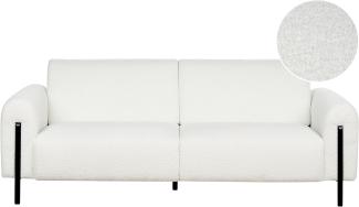 3-Sitzer Sofa Bouclé weiß ASKIM