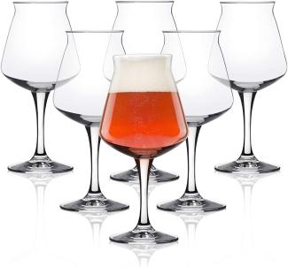 Teku 3. 0 Craft Bier Tasting Gläser von Rastal, 6 Stück, 14. 2ounce, transparent