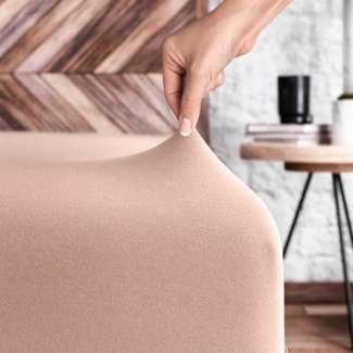 Wolkenfeld Spannbettlaken 100% Baumwolle - Superweiches Bettlaken für Matratzen von 5 bis 20cm, Gummizug: Starker & Flexibler Super-Stretch Gummizug für maximalen Halt, Rutschfest & Blickdicht - 90x200, 140x200, 160x200, 180x200 200x200