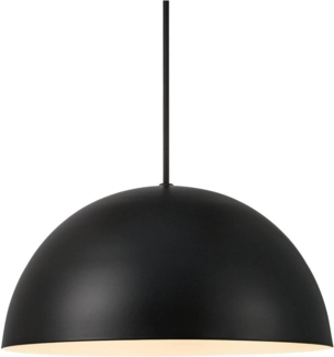 Nordlux Moderne Pendelleuchten Ellen 30 Ø 30 Cm Schwarz 1-flammig Rund, Schwarz, Kunststoff, Metall, 48563003