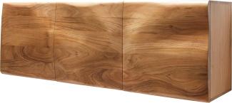 Sideboard New Live-Edge 145 cm Akazie Natur 3 Türen schwebend