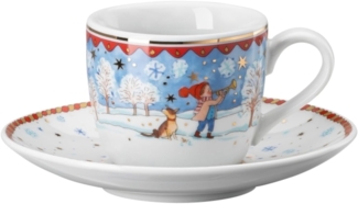 Hutschenreuther Sammelserie 2022 Espressotasse 2-tlg. Weihnachtsa.