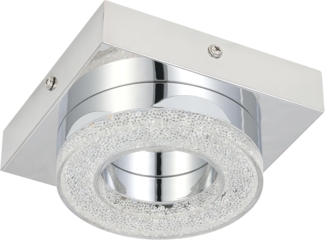 Eglo 95662 Wandleuchte Deckenleuchte Fradelo in chrom und, Kristall chrom, klar 1X4W L:12 H:6cm