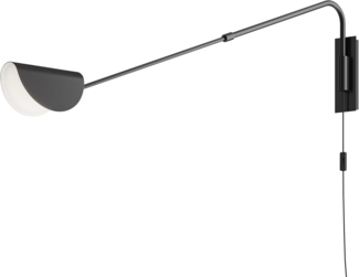 Maytoni Wandleuchte Mollis, Schwarz, 1 flg, 28 W, 105 x 9,5 x 36 cm (LxBxH)