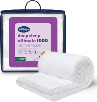 Silentnight Ultimate Deep Sleep Topper - Extra dicker tiefer Matratzentopper Luxus Baumwolle Weich - Maschinenwaschbar Unterstützung Bettauflagen Bezüge Pad
