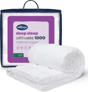 Silentnight Ultimate Deep Sleep Topper - Extra dicker tiefer Matratzentopper Luxus Baumwolle Weich - Maschinenwaschbar Unterstützung Bettauflagen Bezüge Pad