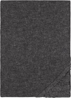 biberna Melange-Flanell Spannbetttuch 0841380 MELANGE UNI, titanium, 1x 90x190 cm - 100x200 cm