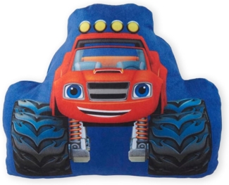 United Labels® Dekokissen Blaze und die Monster-Maschinen Monstertruck Plüsch 28x24 cm