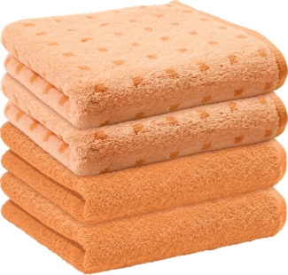 Erwin Müller Handtuch Handtuch "Sigmaringen" 4er-Pack, Frottier (4-St), Walk-Frottier Uni
