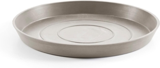 ECOPOTS Blumentopfuntersetzer ROUND SAUCER Taupe, BxTxH: 36,5x36,5x3,5 cm