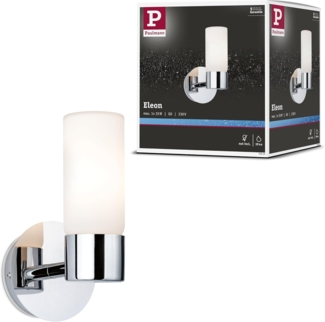 Paulmann No. 70839 Wandleuchte Eleon IP44 1-flammig Chrom ohne Leuchtmittel, max. 33W G9