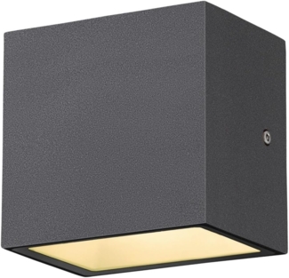 SLV No. 1002032 SITRA CUBE WL LED Outdoor Wandaufbauleuchte anthrazit IP44 3000K 10W
