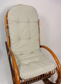Rattani Polsterauflage Polster für Rattan Schaukelstuhl, Sesselauflage 125 x 50 x 6 cm