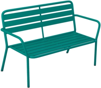 Vente-unique - Gartenbank - Metall - Blau - MIRMANDE von MYLIA