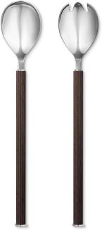 Georg Jensen Salatbesteck 29,2 cm Edelstahl mit Holzgriff Bernadotte