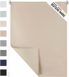 Doppelrollo Verdunklungsrollo - Klemmfix ohne Bohren, Blumtal, Lichtschutz, Freihängend, Klemmfix, Rollo für Fenster und Tür