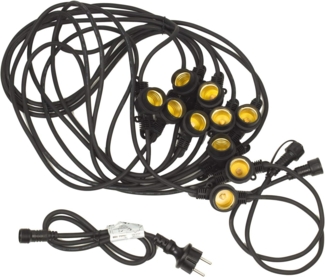 Maclean Lichterkette MCE410, [10 Meter] für 10x E27 Leuchtmittel im Außenbereich