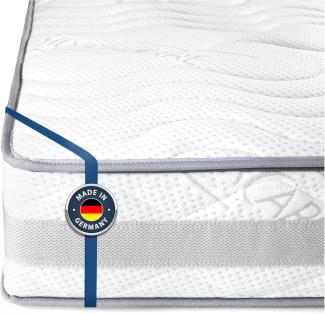 BMM Matratze 80x200cm Komfort 23 H2 medium/Kaltschaummatratze Öko-Tex Zertifiziert/orthopädische 7 Zonen Matratze Höhe 23cm Komfort 23 / Matratzen produziert in Deutschland