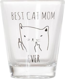 Best Cat Mom Ever Funny Cat Geschenke, Schnapsglas, Funny Mittelfinger Katze Shotglass 1. 5 oz farblos