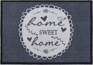 Andiamo Fußmatte Home Sweet Home, Made in Belgium, rechteckig, Höhe: 5 mm, Schmutzfangmatte, rutschfest, mit Spruch, waschbar