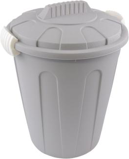 Abfalleimer 40L aus robustem Kunststoff - praktischer Mülleimer mit abnehmbarem Deckel - vielseitiger Müllbehälter für Haushalt, Garten & Werkstatt - hygienisch & pflegeleicht Ø39x59 cm