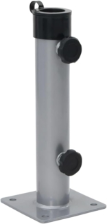 vidaXL Sonnenschirmständer für Ø38/48 mm Mast Silbern Stahl 4003374