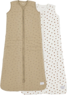 Meyco Baby Babyschlafsack Mini Panther Offwhite/Sand (2 tlg), 90cm