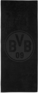 BVB Badetuch BVB Badetuch schwarz 70 x 180 cm, Baumwolle (Packung, 1-St), Schlicht und exklusiv