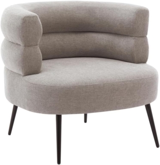 Vente-unique - Sessel - Stoff - Grau - CAMEDO