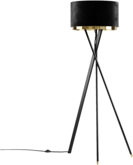 Stehlampe Goldamo Schwarz Vicco