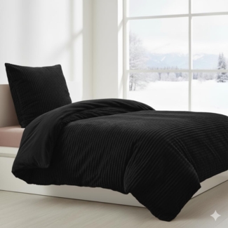 Kuscheli Wendebettwäsche 200x200 + 2x 80x80 cm Cashmere Touch Bettwäsche, atmungsaktiv, Mikrofaser, 3 teilig, Für Allergiker geeignet, pflegeleicht, angenehm weicher Stoff