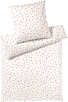 elegante Mako Jersey Bettwäsche Petals rosarot|155x200 cm + 80x80 cm