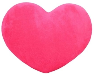 Herzkissen, Herz Kissen Kinderzimmer, Kuschelkissen Kinder Herzform Dekokissen Kopfkissen Kissen Zierkissen, Plüsch Kinderkissen für Kinderzimmer Sofa Dekoration (Rose B,40 cm)