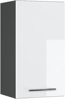 Vicco Hängeschrank 40 cm Küchenschrank Hängeschrank Küchenzeile Fame-Line (Weiß Hochglanz)