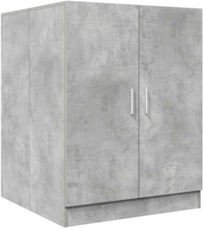 vidaXL Waschmaschinenschrank Badschrank Badmöbel Badezimmerschrank Schrank Badezimmermöbel Trocknerschrank Betongrau 71 x 71,5 x 91,5 cm Spanplatte