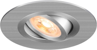 SLV NEW TRIA® 75 XL, Deckeneinbauleuchte, rund, max. 10W, GU10, aluminium - Einbauleuchten