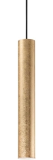 Look Pendelleuchte Zylinder Ø 6cm echtes Blattgold